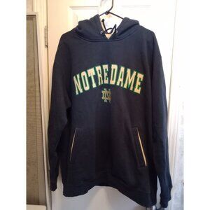 Notre Dame Fighting Irish Black & Gold Footlocker Hooded Sweatshirt Size XL